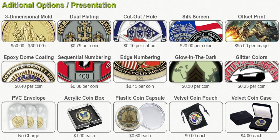 Pricing | Custom Challenge Coins